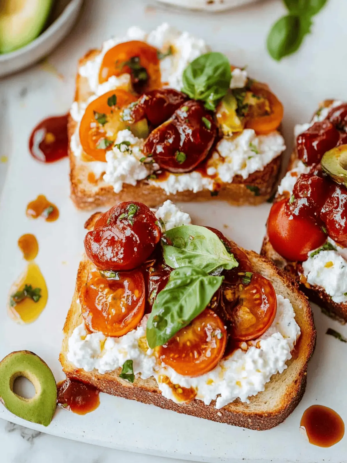 Quick Cottage Cheese Toast (Sweet & Savory Options)