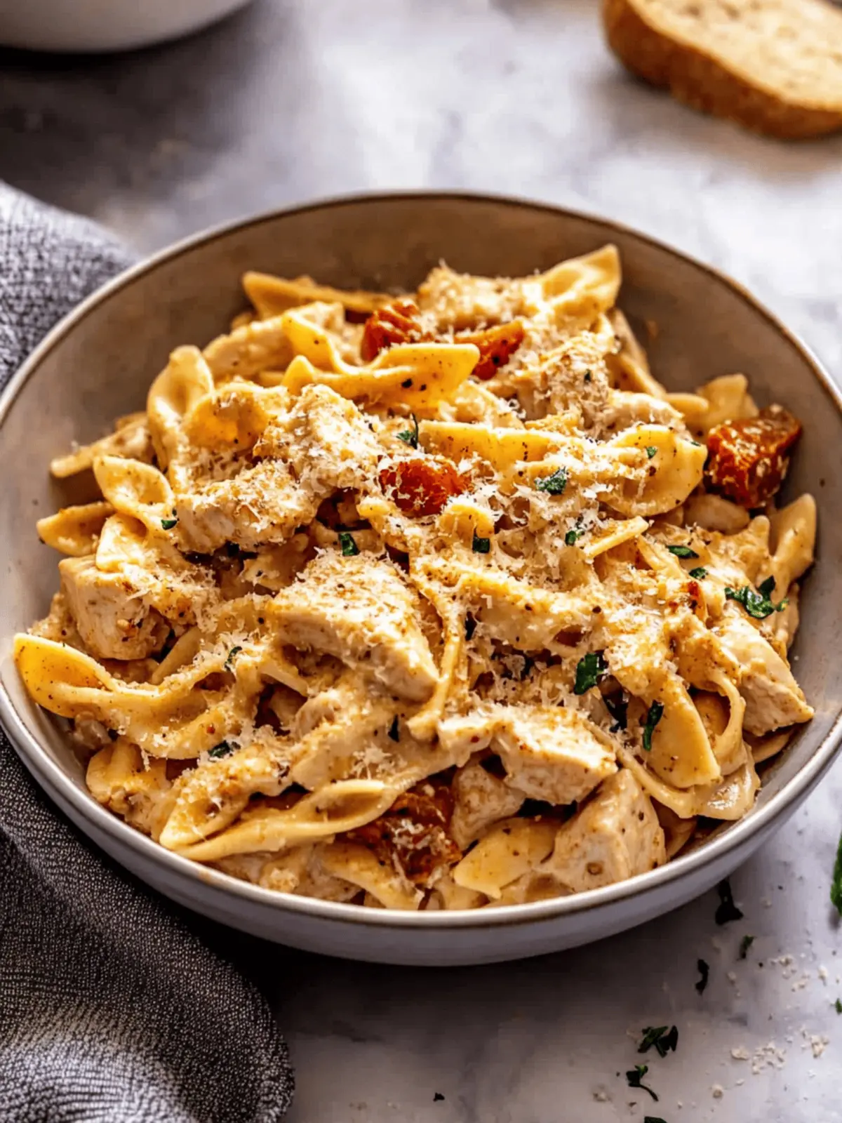 One Pot Cajun Ranch Chicken Pasta