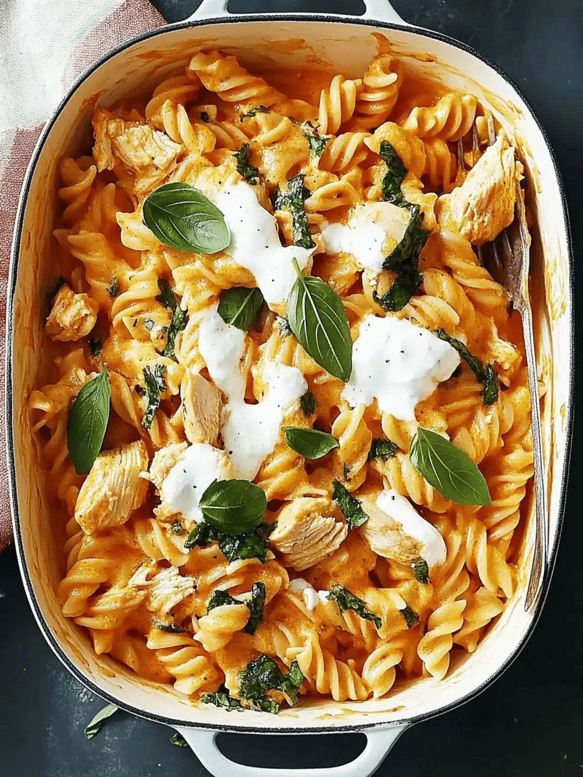 No-Boil Baked Chicken Pasta