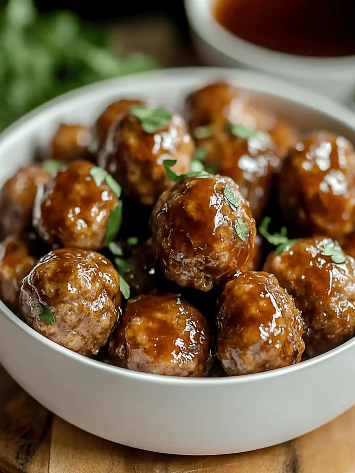 Apple Cider Glazed Meatballs