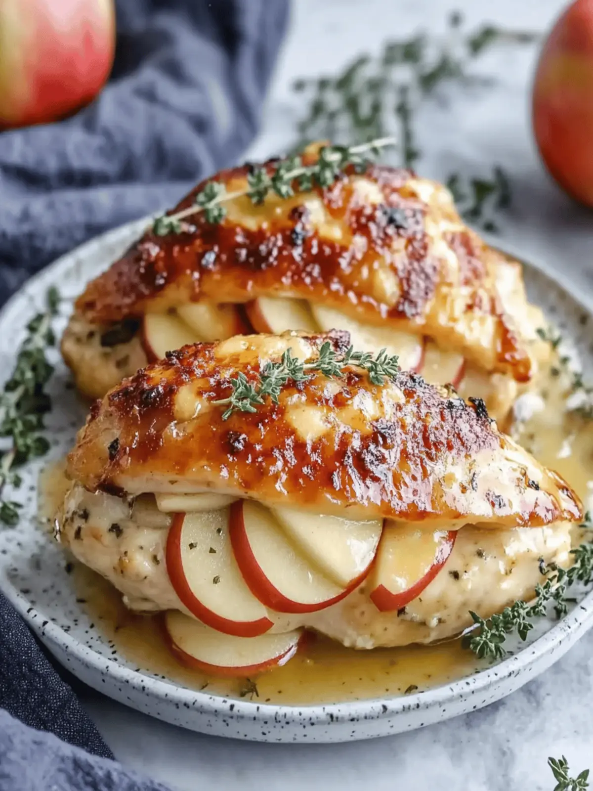 Apple and Brie Stuffed Chicken