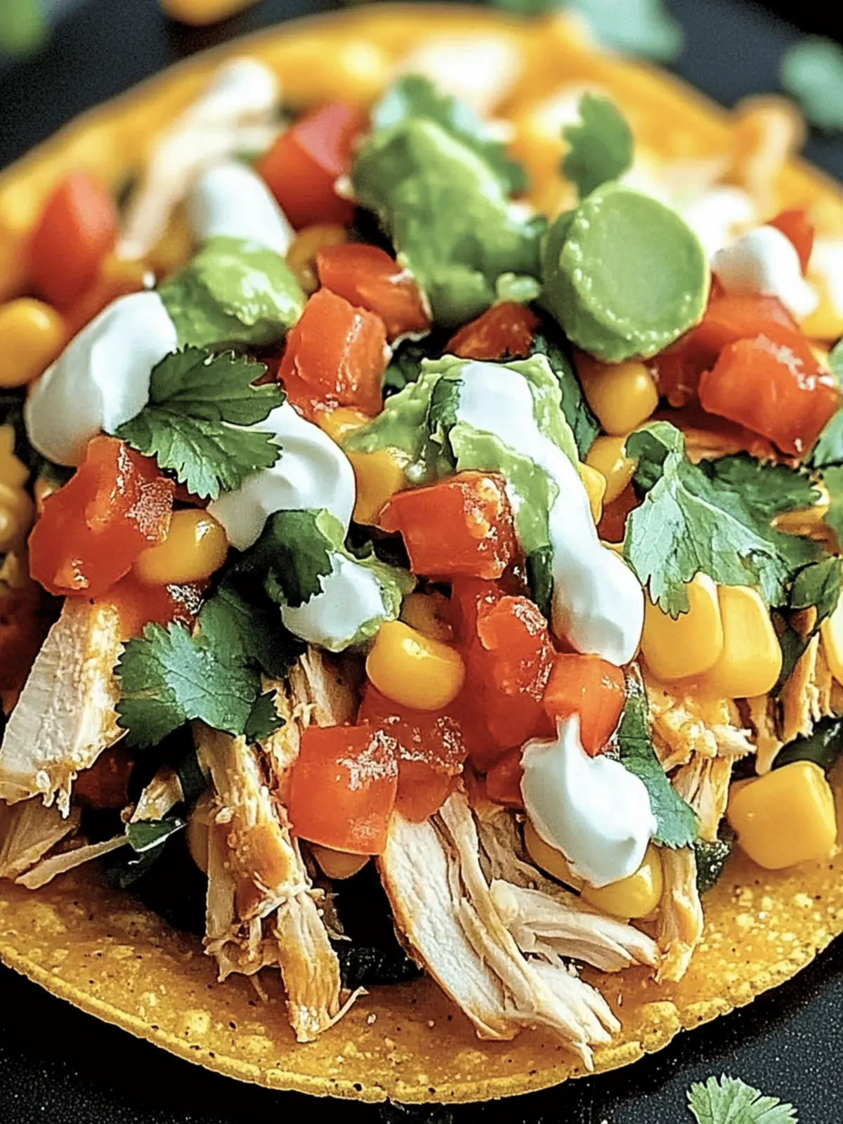 Mexican Rotisserie Chicken Tostadas