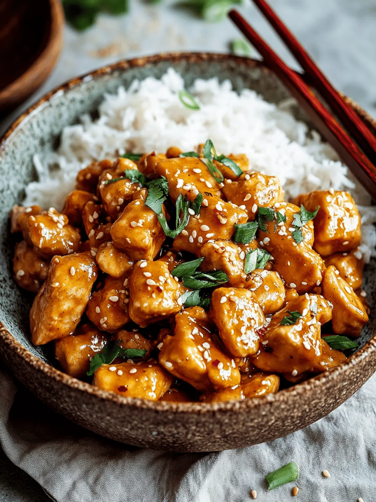Easy Chinese Peanut Butter Chicken