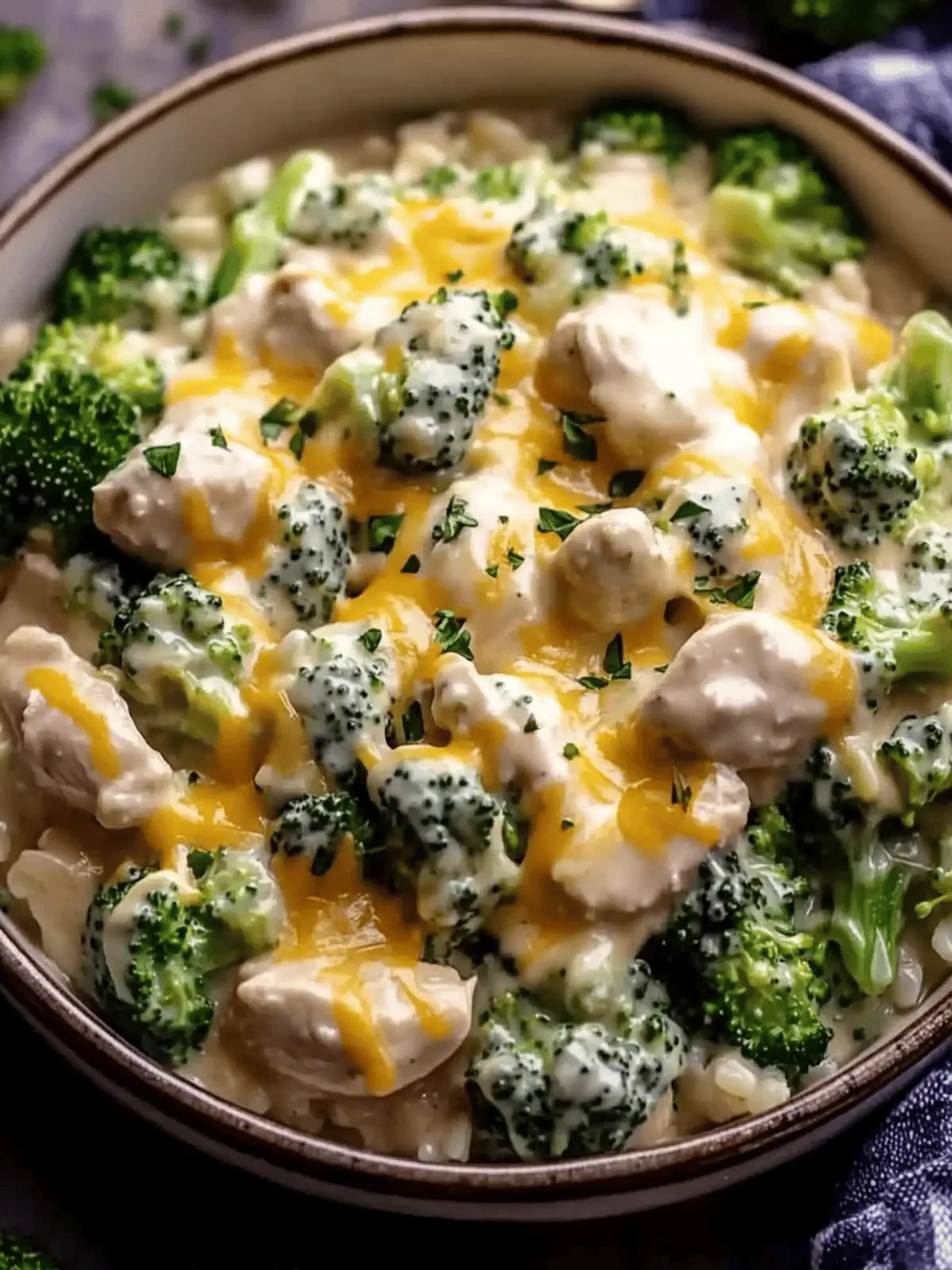 Irresistible Crockpot Creamy Broccoli Cheddar Chicken Delight