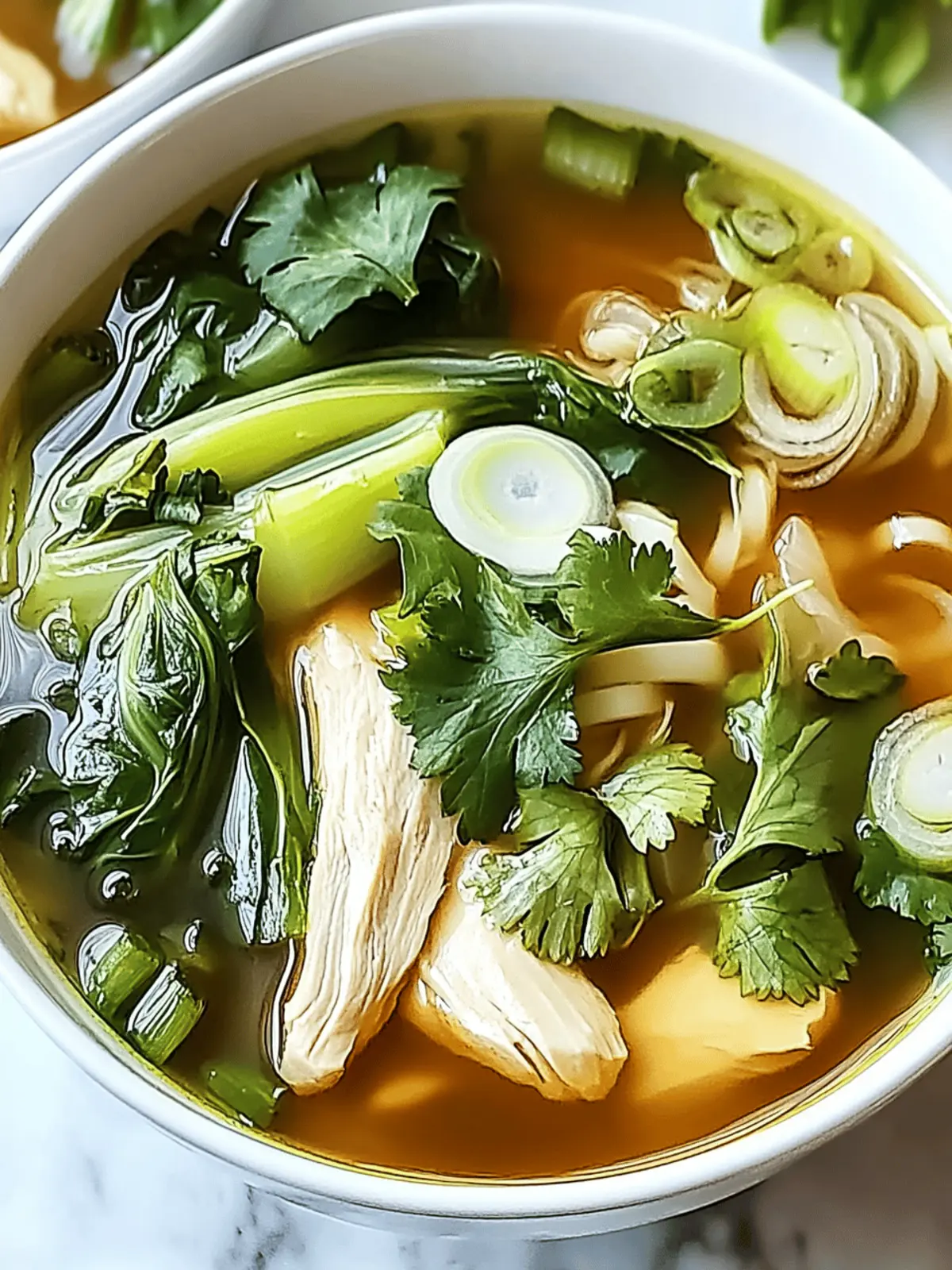 Bokchoy Chicken Soup