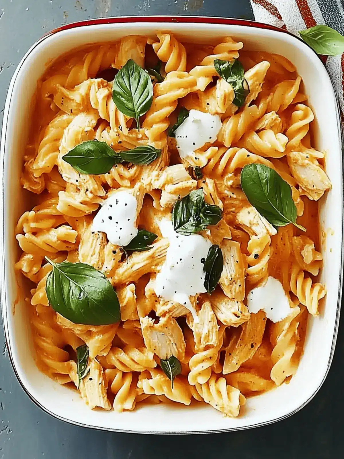 No-Boil Baked Chicken Pasta
