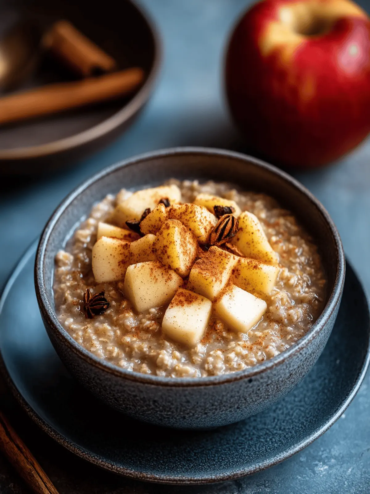 Instant Pot Vegan Steel-Cut Oats with Apple and Cinnamon