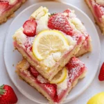 Tasty Strawberry Lemon Blondies