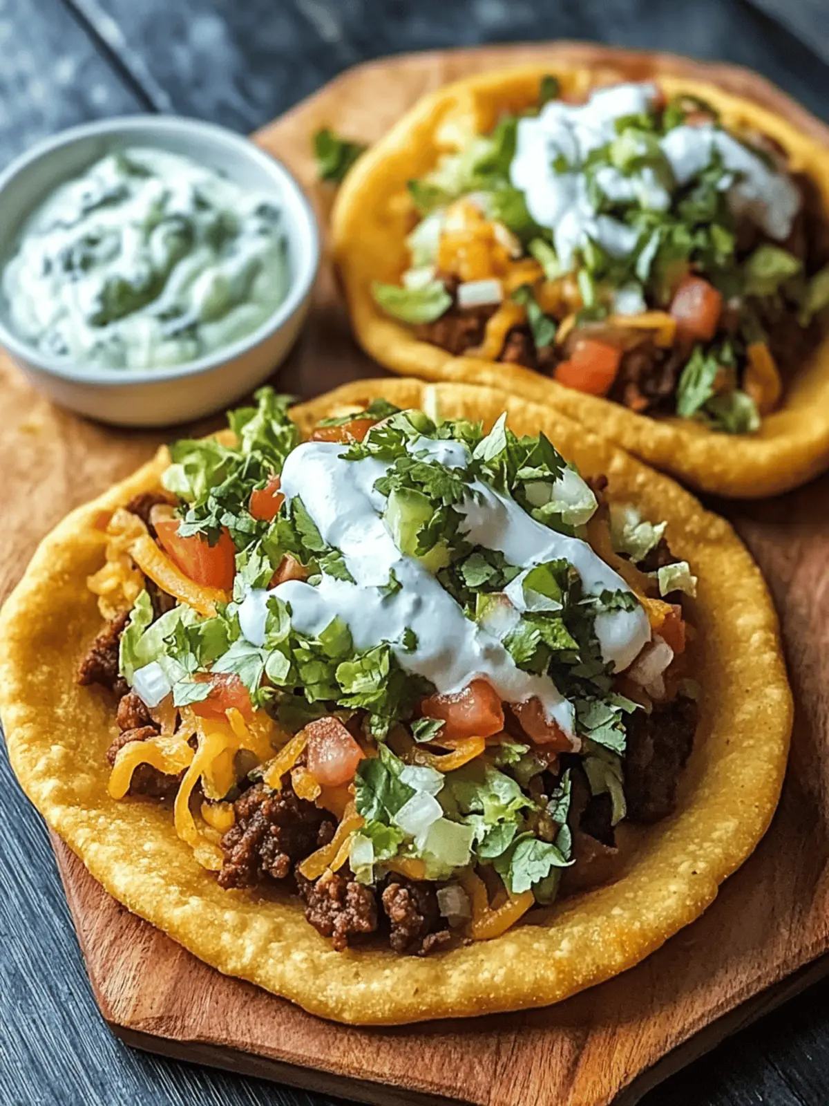 Navajo Tacos with Indian Fry Bread