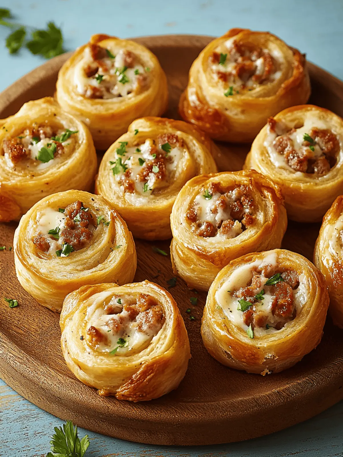 Sausage and Cream Cheese Pinwheels (Football Season Recipe)