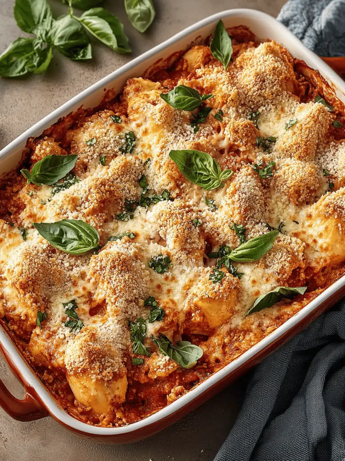 Keto Chicken Parmesan Casserole
