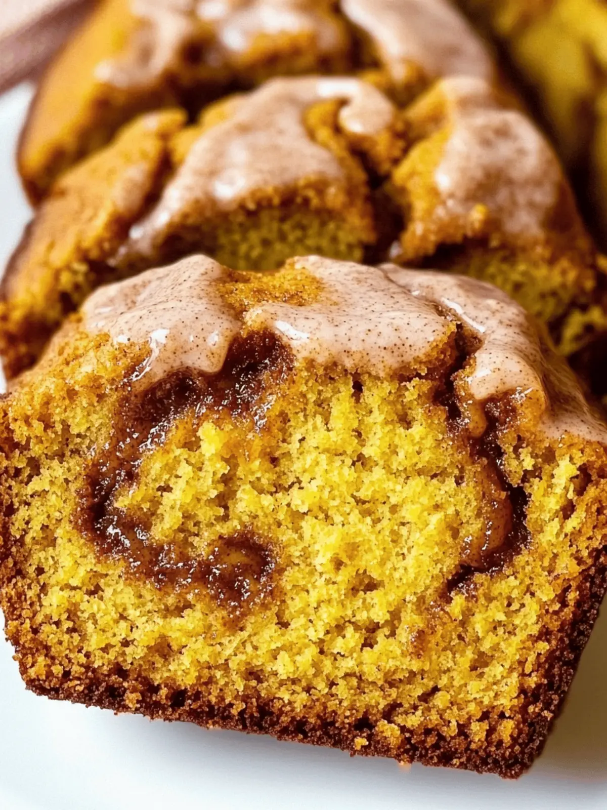 Cinnamon Swirl Pumpkin Bread Mini Loaves