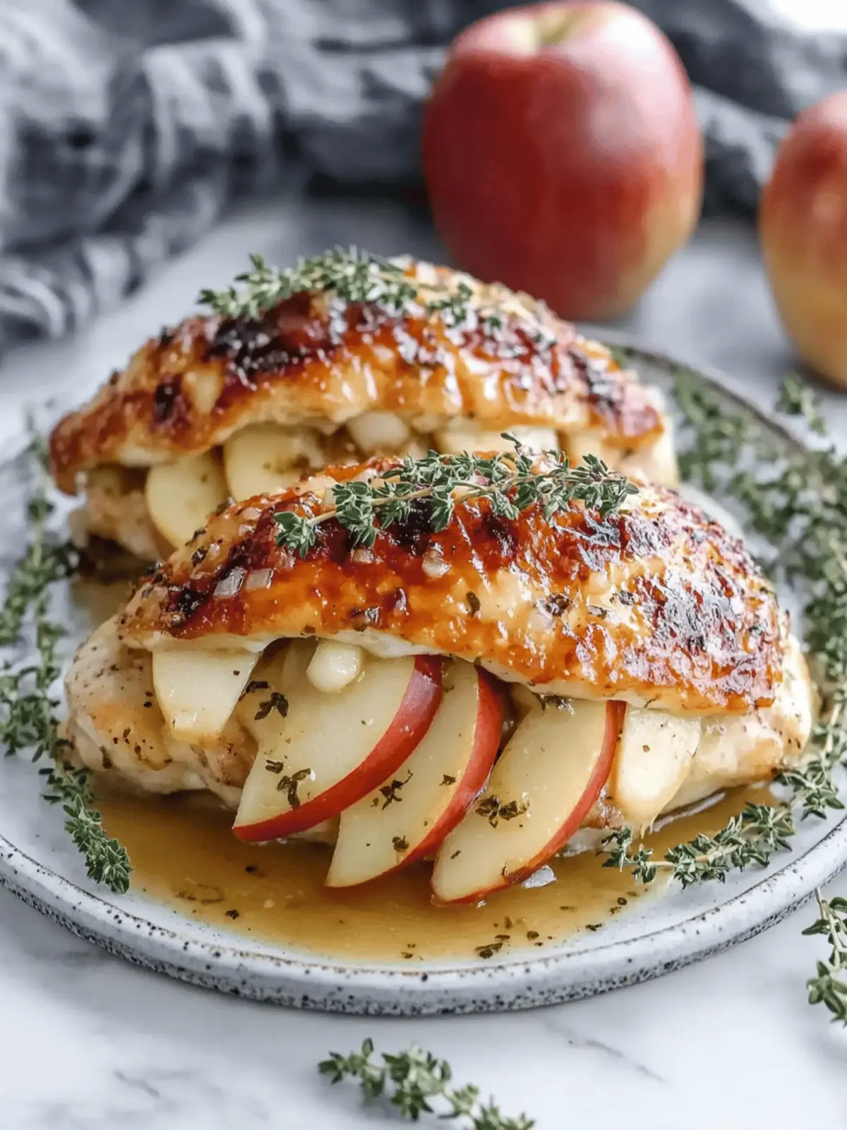Apple and Brie Stuffed Chicken