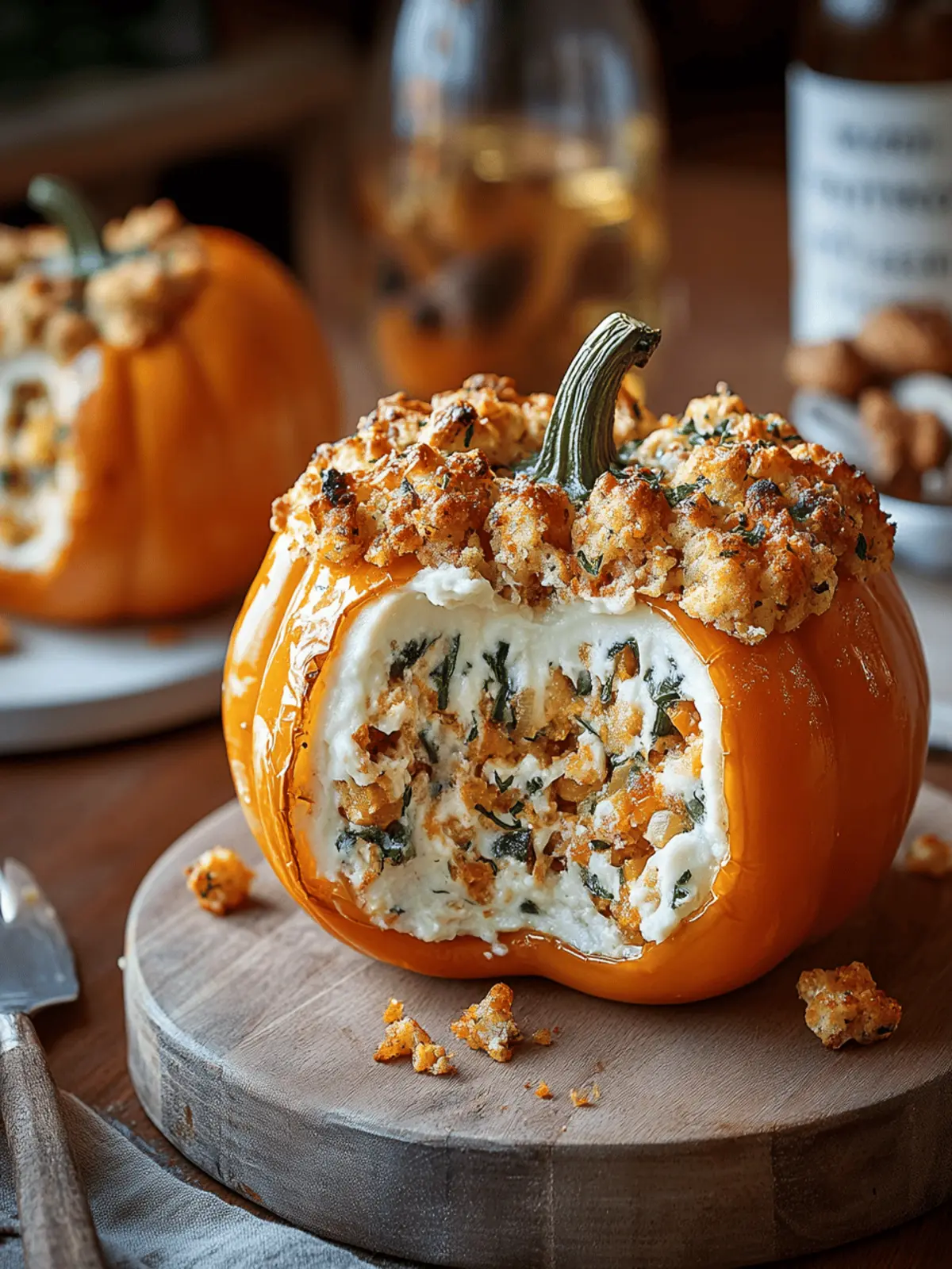 Stuffed Bell Pepper Jack-o’-Lanterns