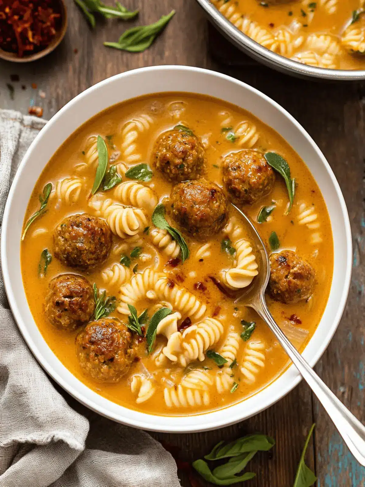 Hearty Tuscan 'Marry Me' Meatball Soup