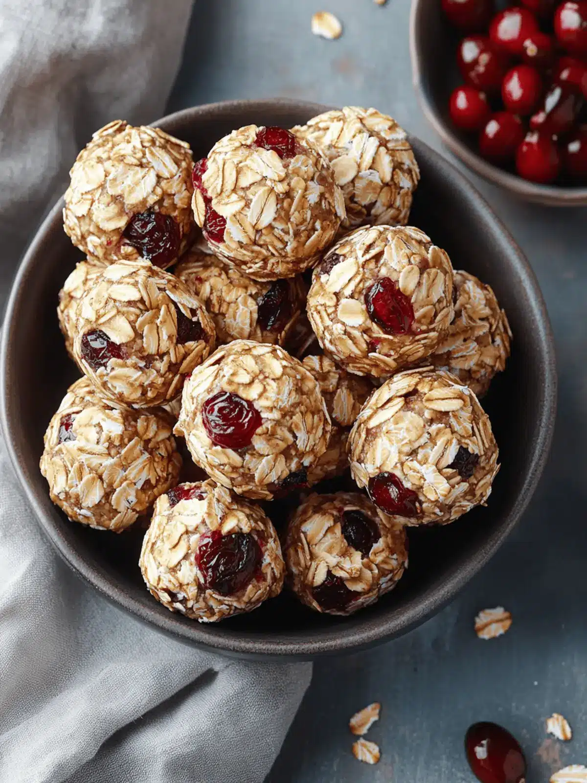 No-Bake Cranberry Oat Bites
