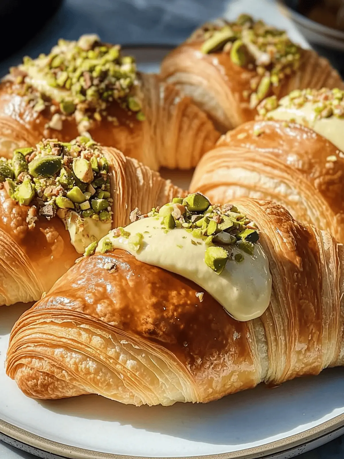 Pistachio Croissants