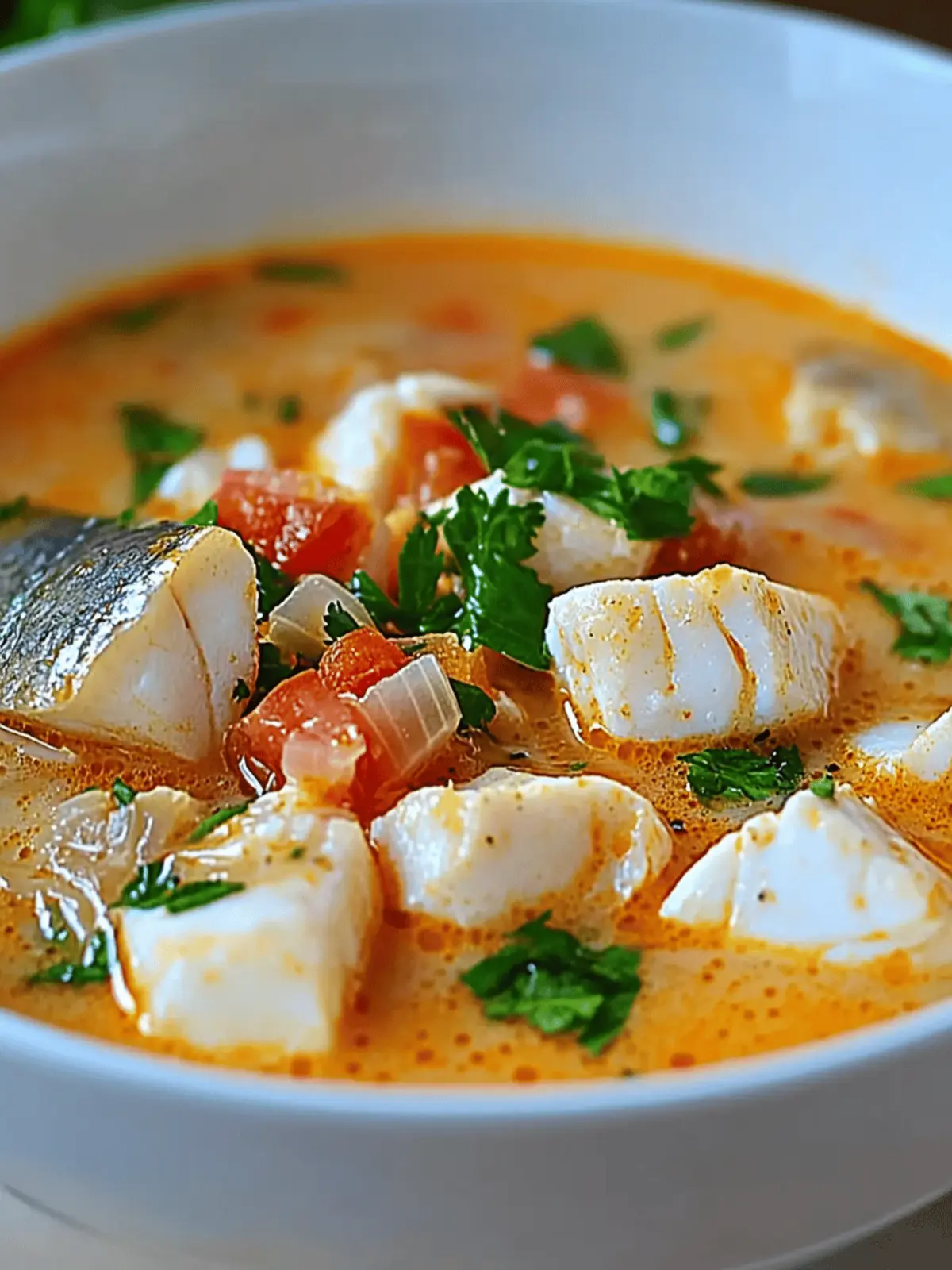 Zesty Cajun Fish Soup