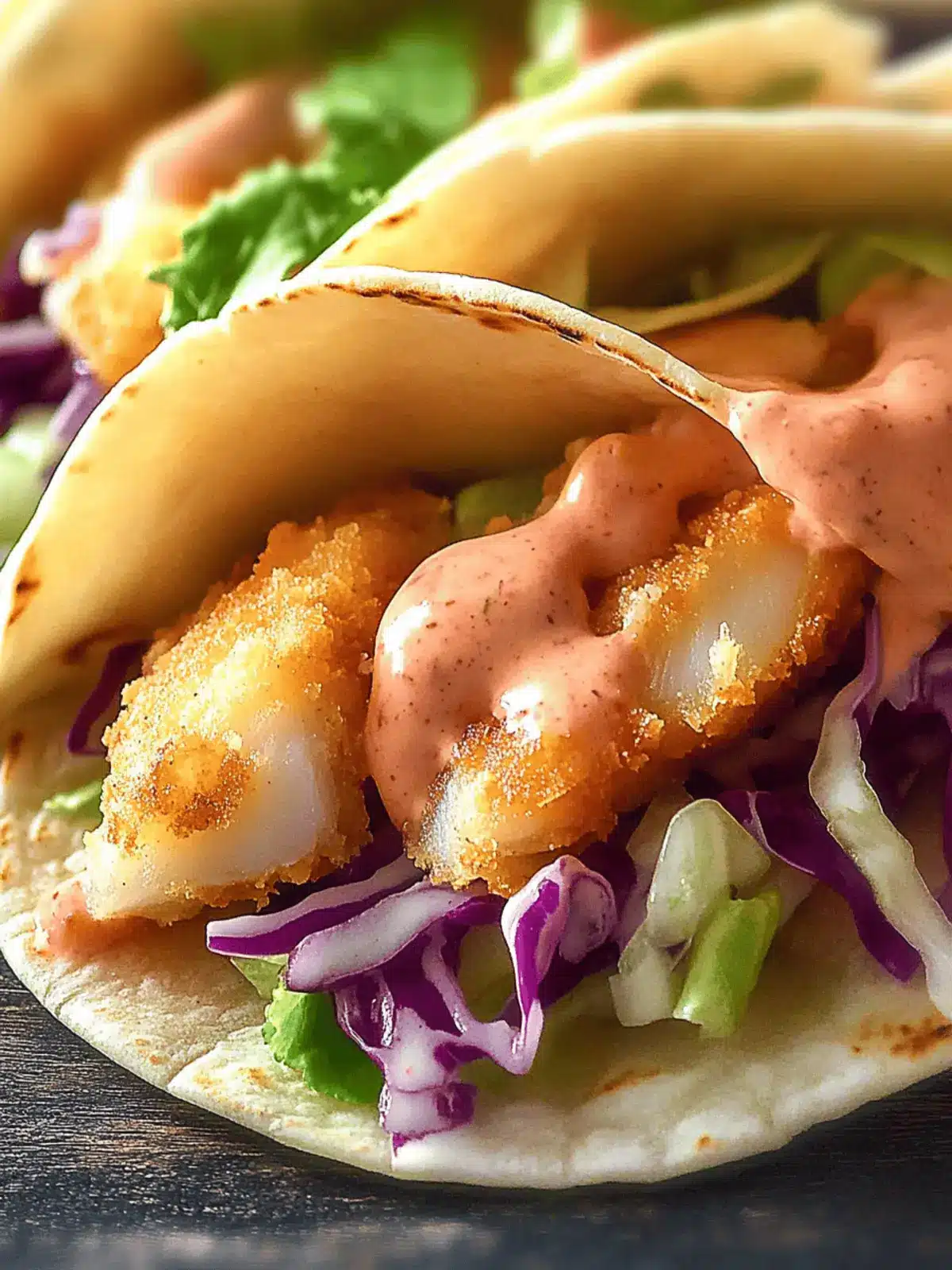 Fish Tacos with Chipotle Ranch Sauce