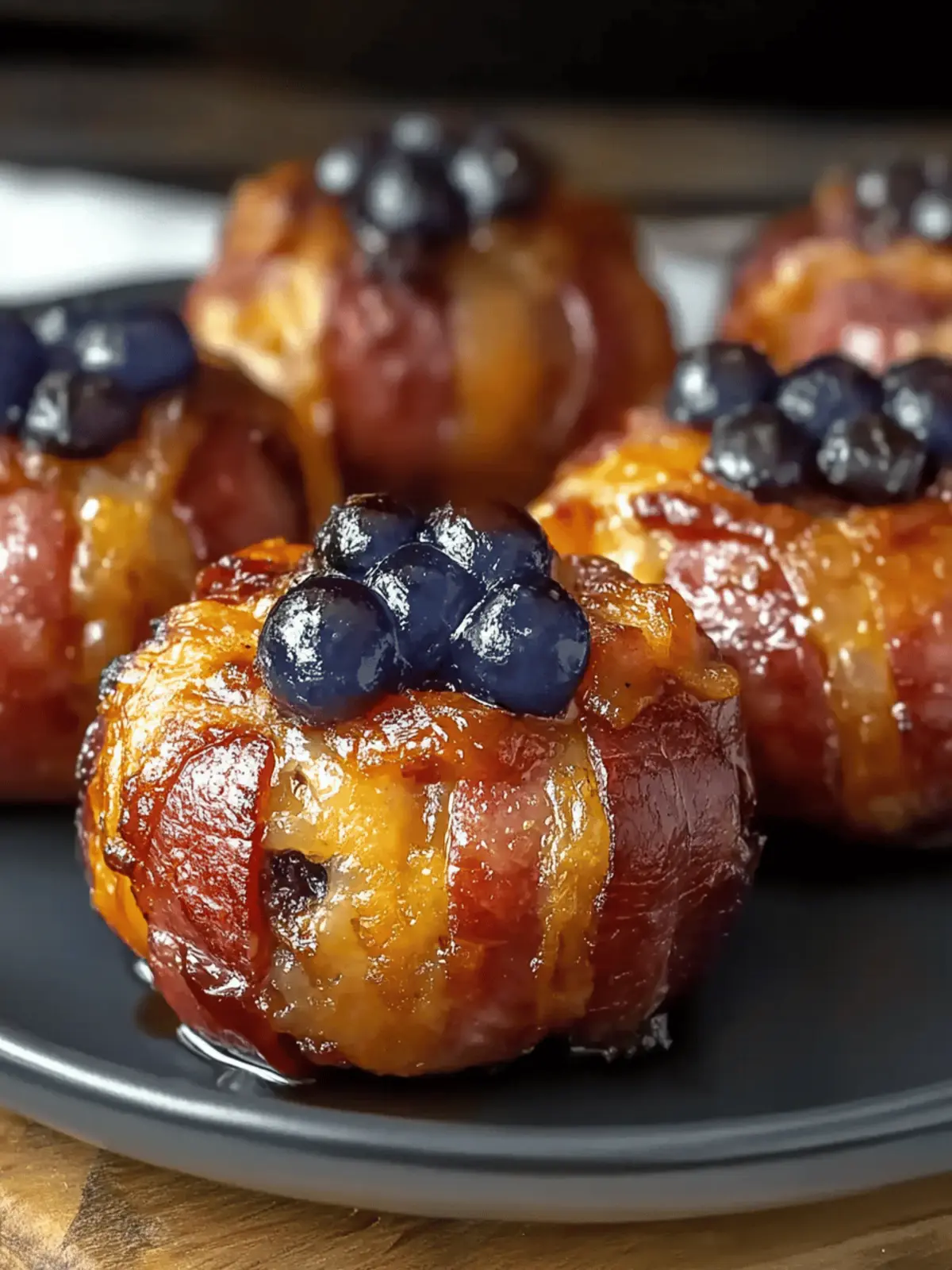Cheddar Stuffed BBQ Bacon Bombs Recipe