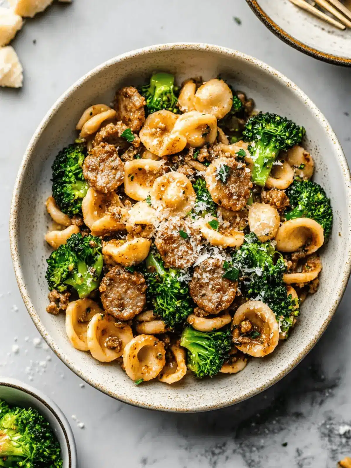 Orecchiette with Sausage and Broccoli