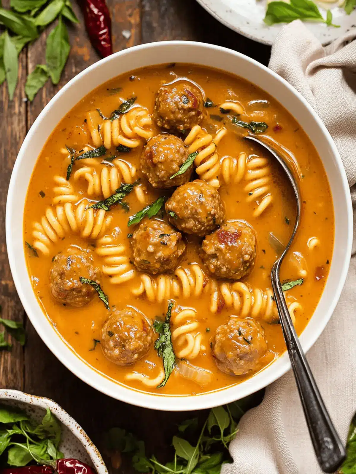 Hearty Tuscan 'Marry Me' Meatball Soup