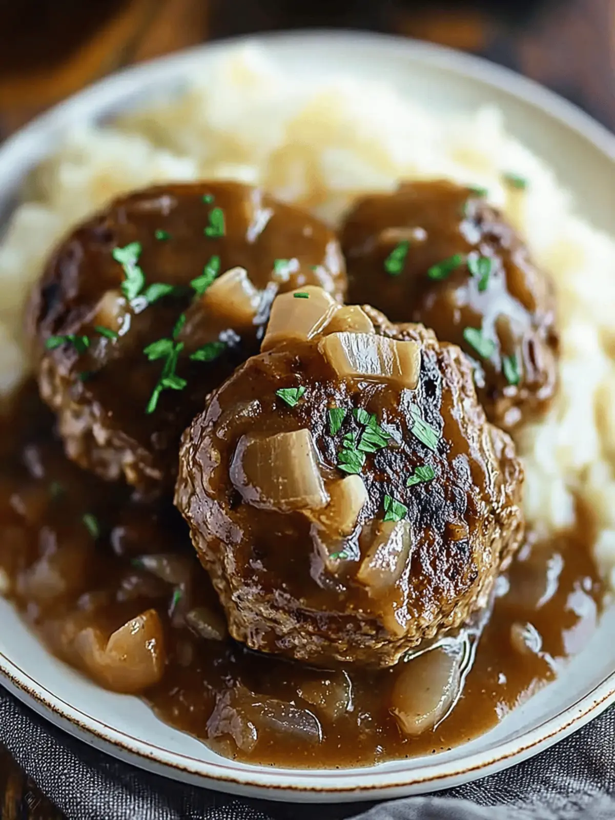 Slow Cooker Salisbury Steaks