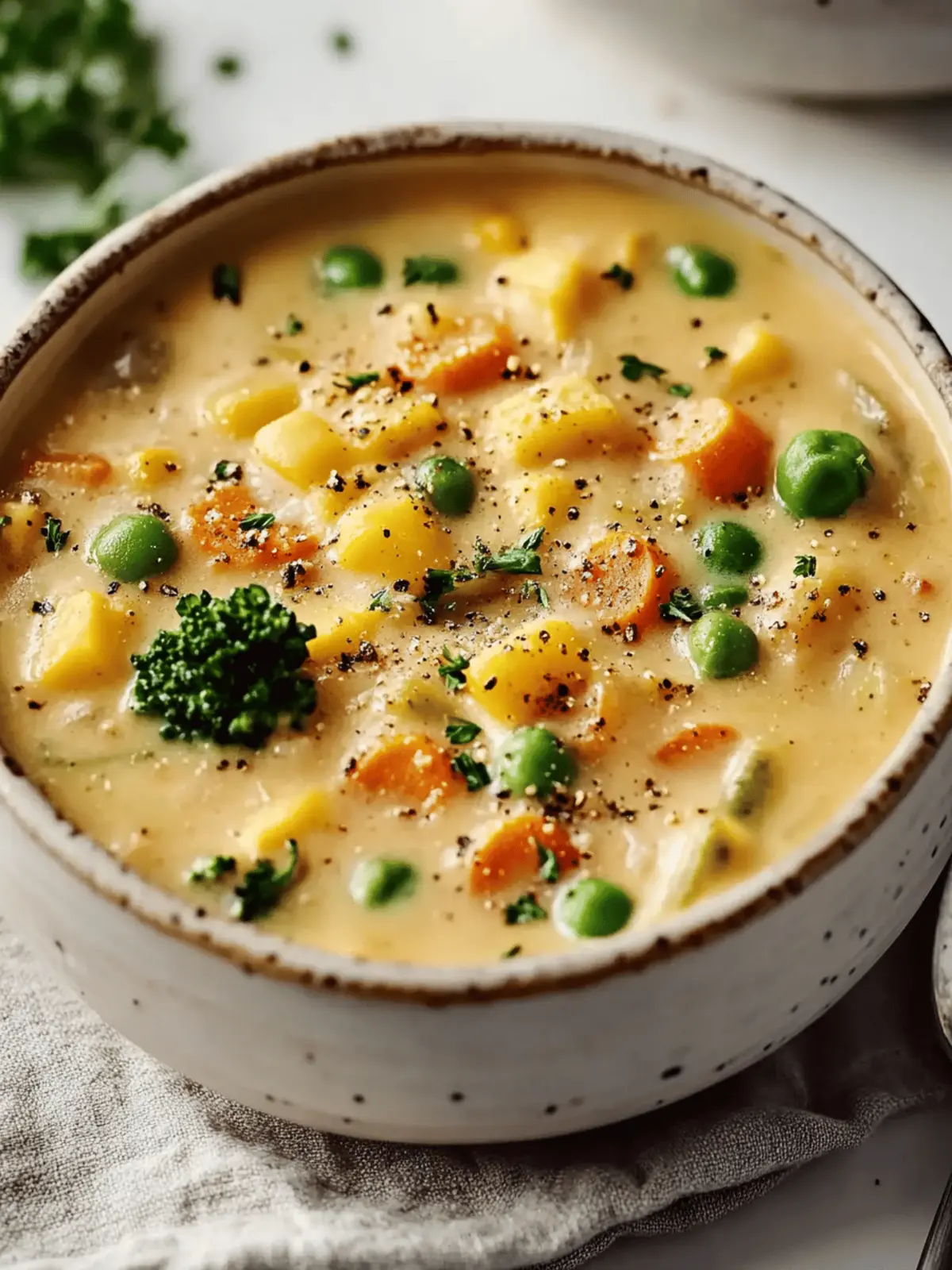 Veggie Pot Pie Soup