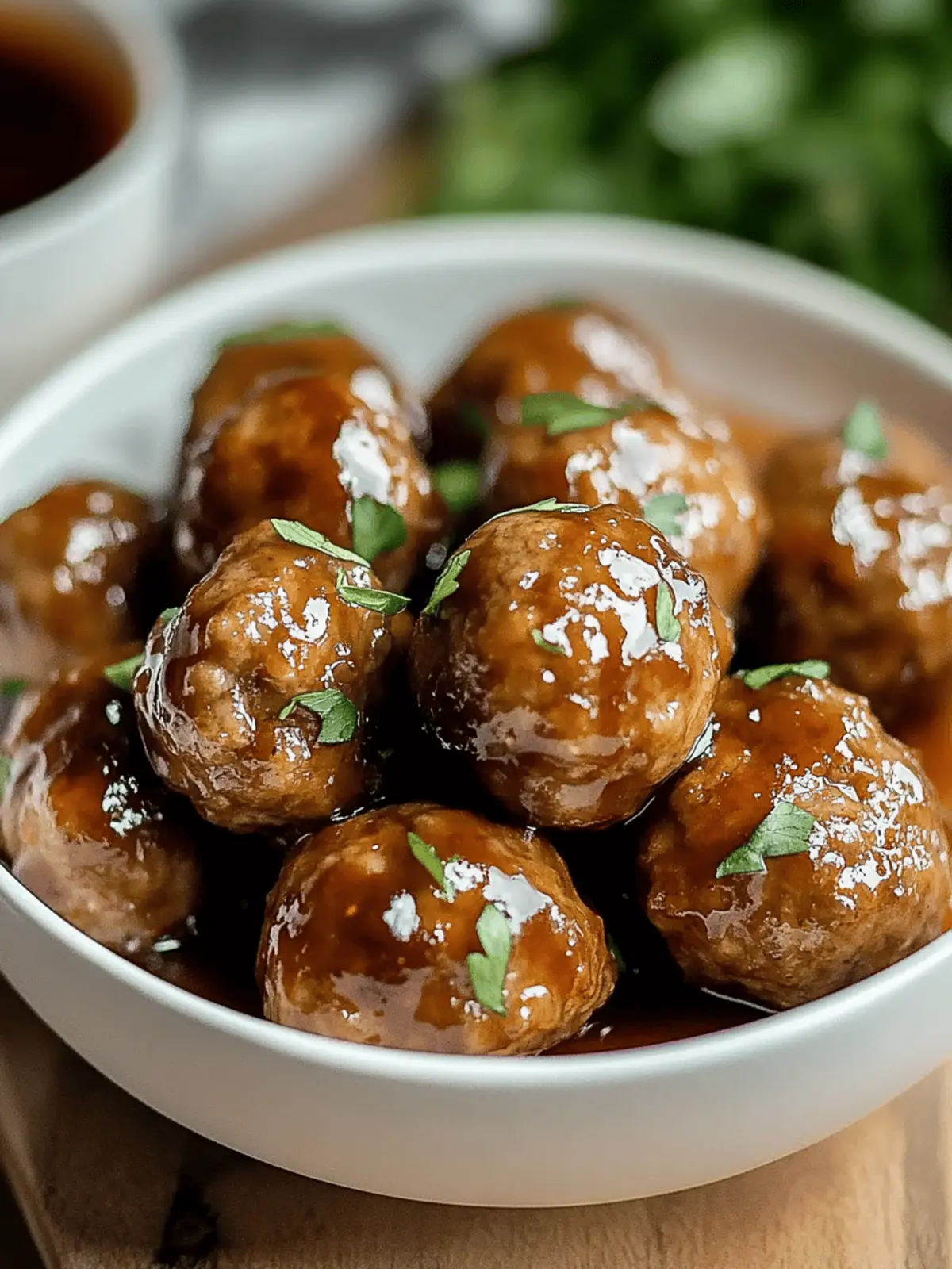 Apple Cider Glazed Meatballs