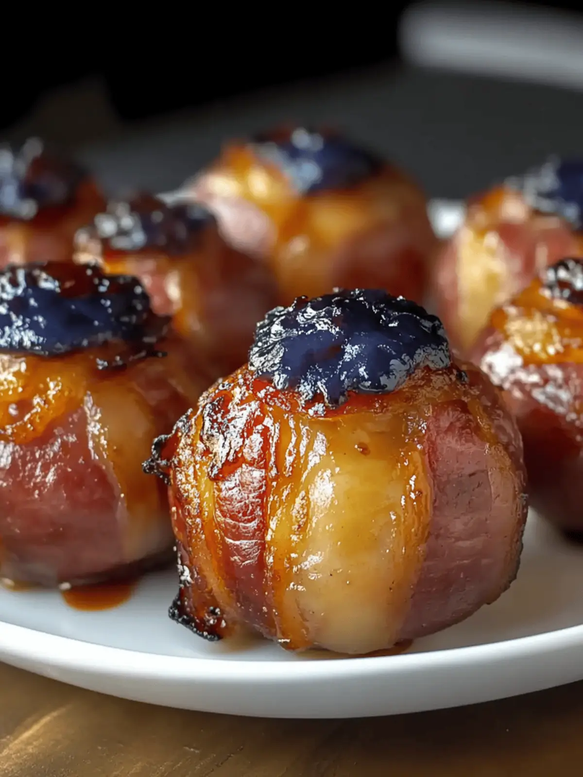 Cheddar Stuffed BBQ Bacon Bombs Recipe