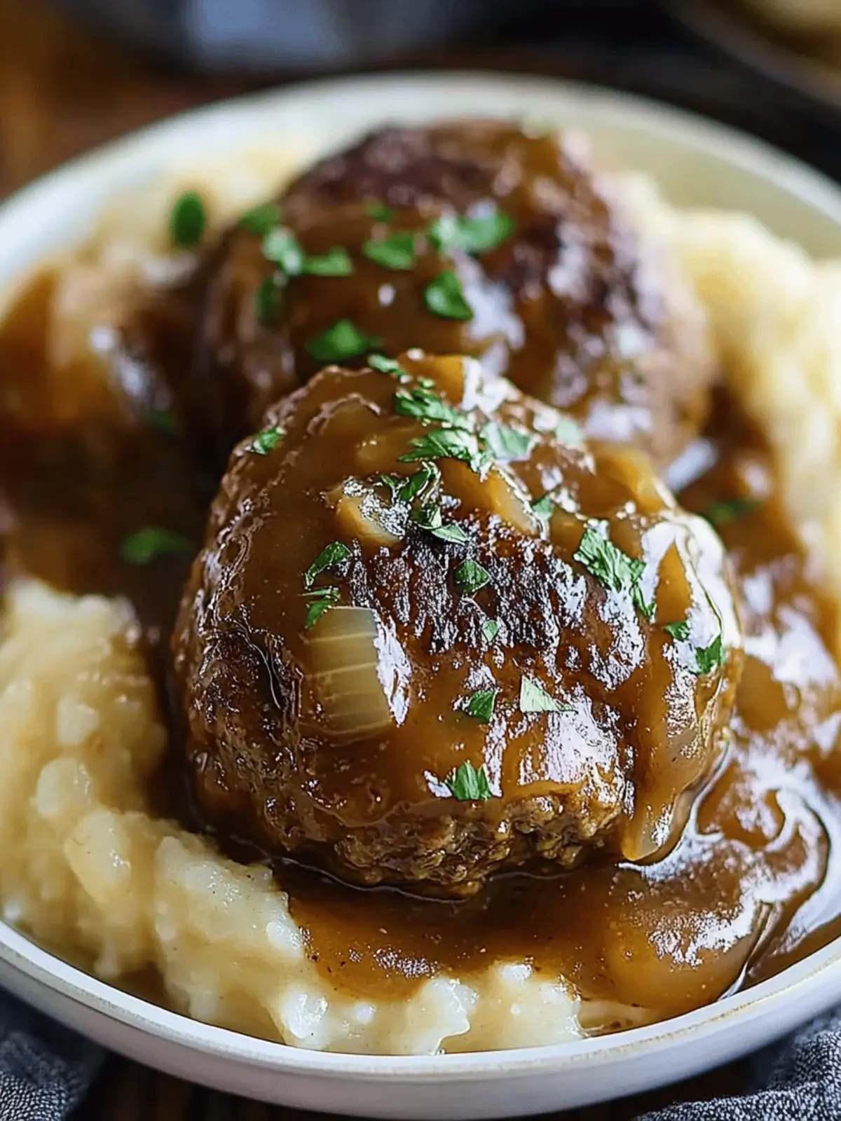 Slow Cooker Salisbury Steaks