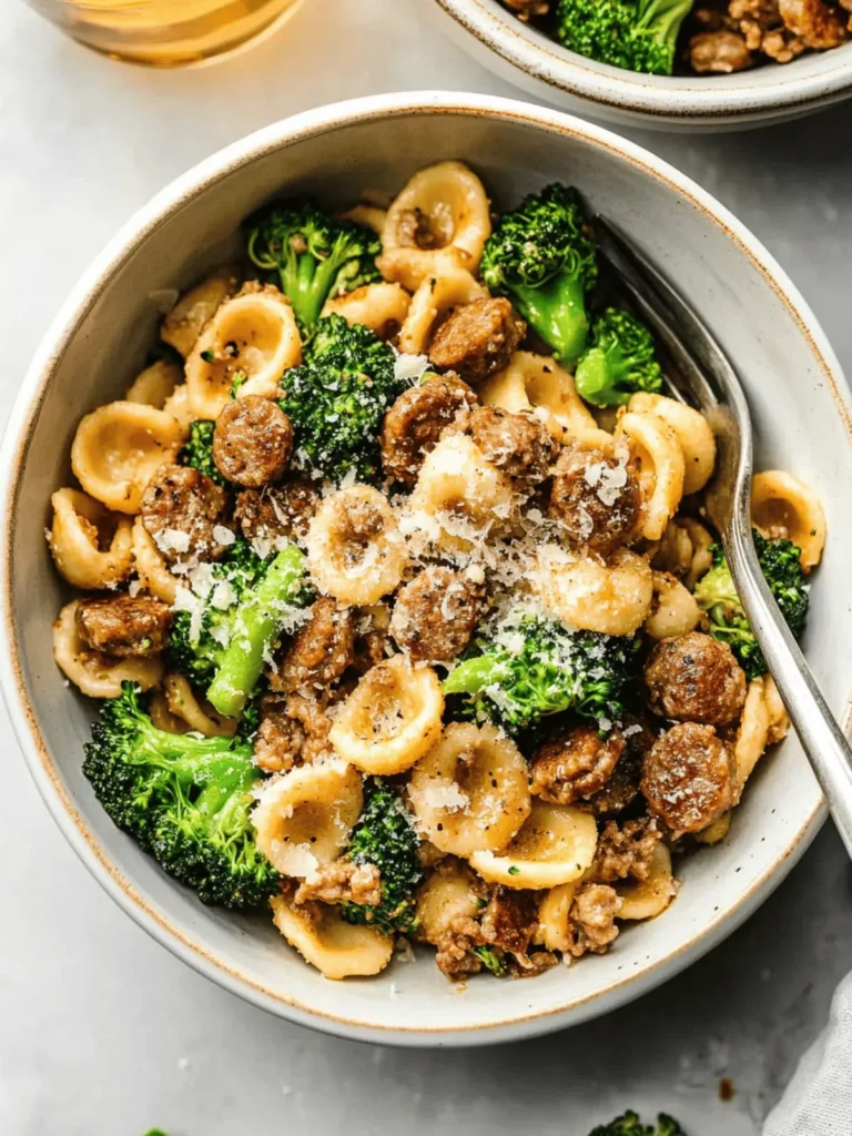 Orecchiette with Sausage and Broccoli