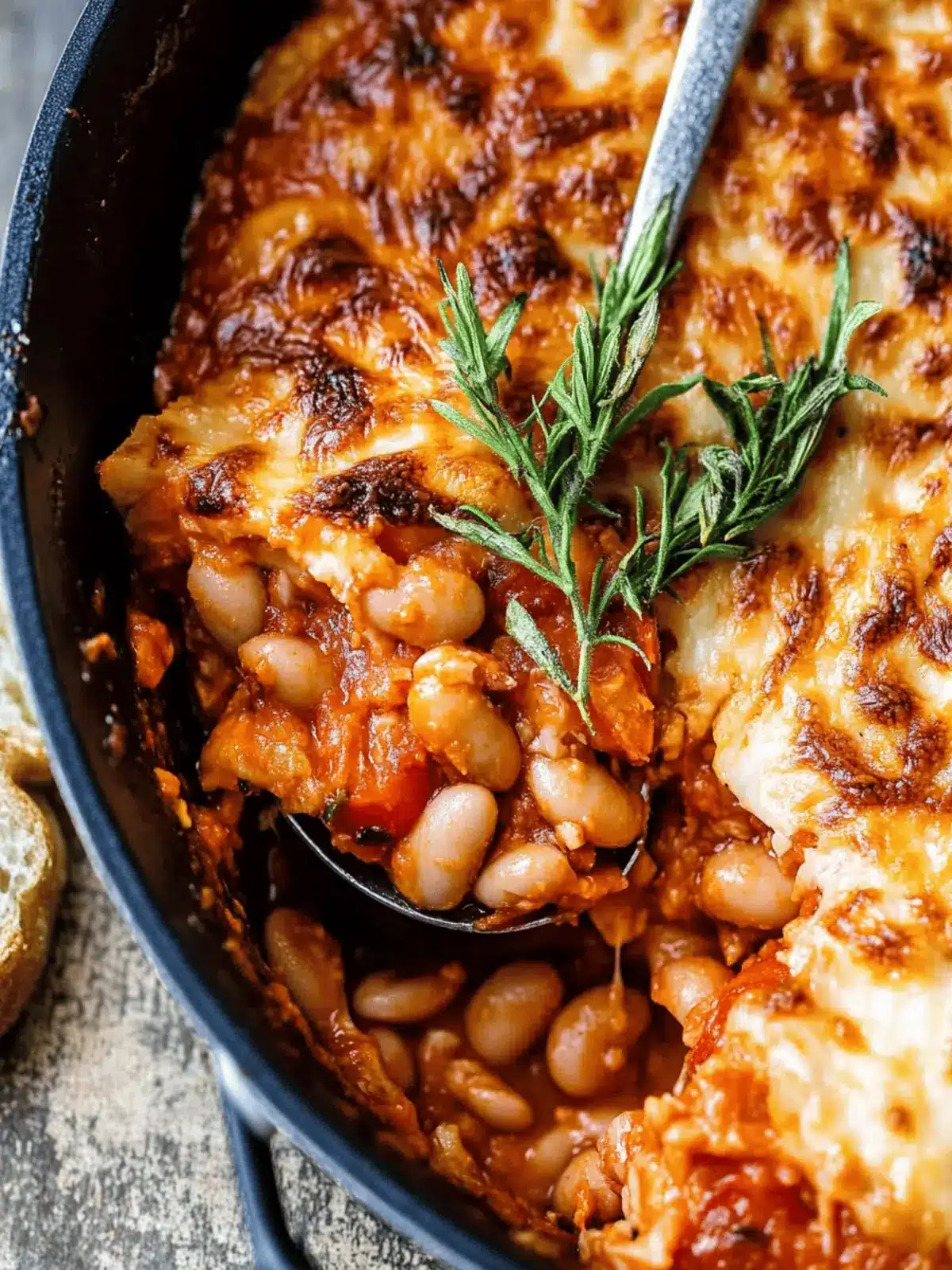 Cheesy White Bean Tomato Bake