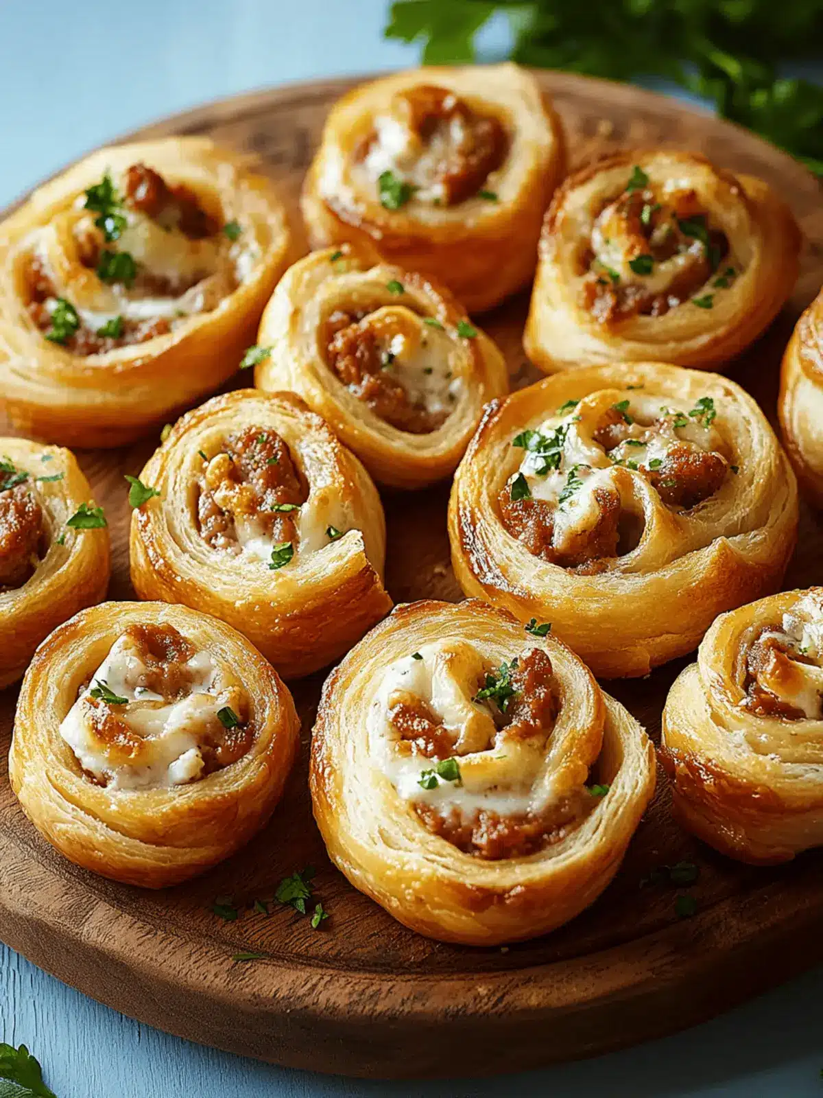 Sausage and Cream Cheese Pinwheels (Football Season Recipe)