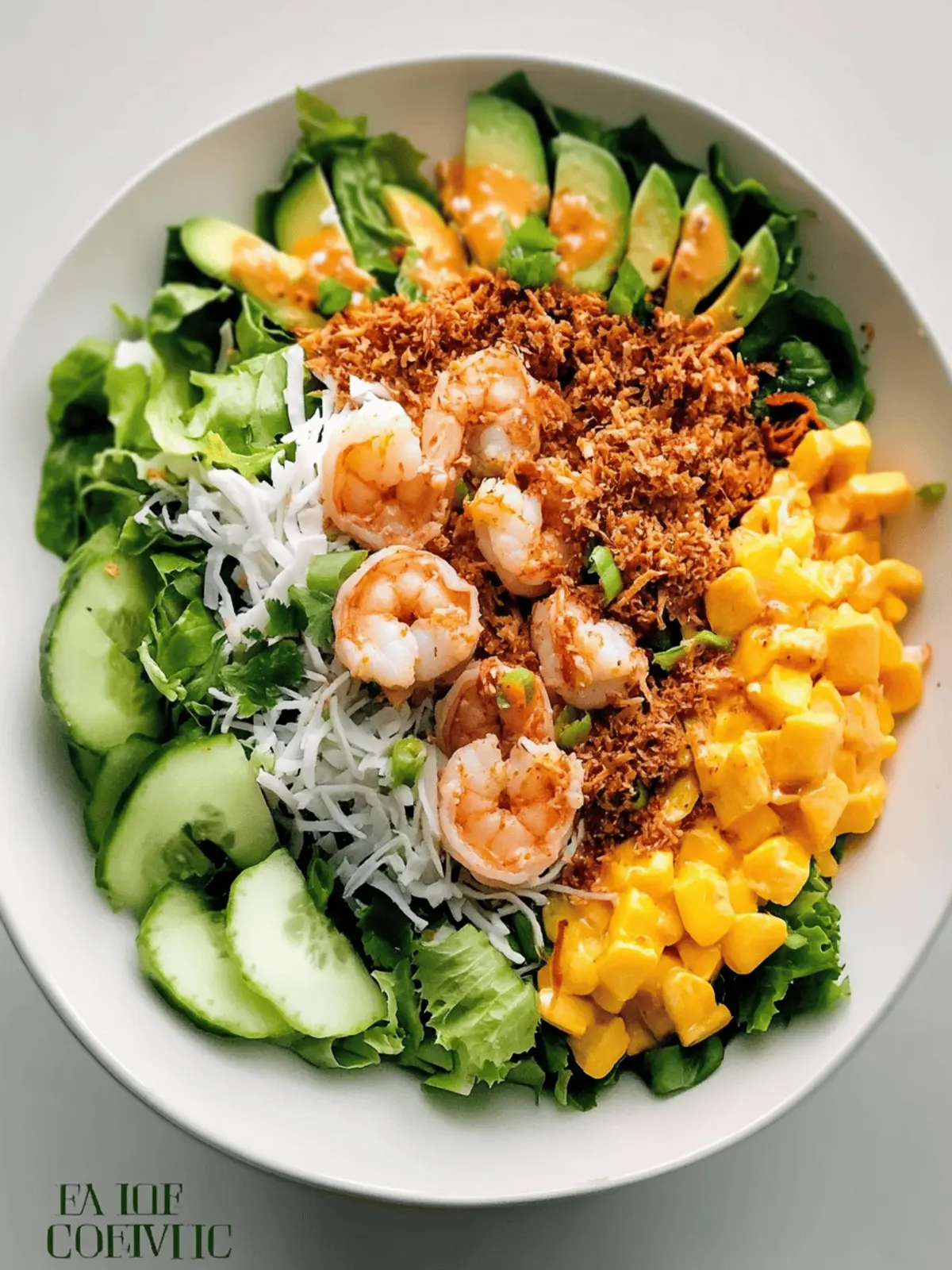 Coconut Shrimp Salad