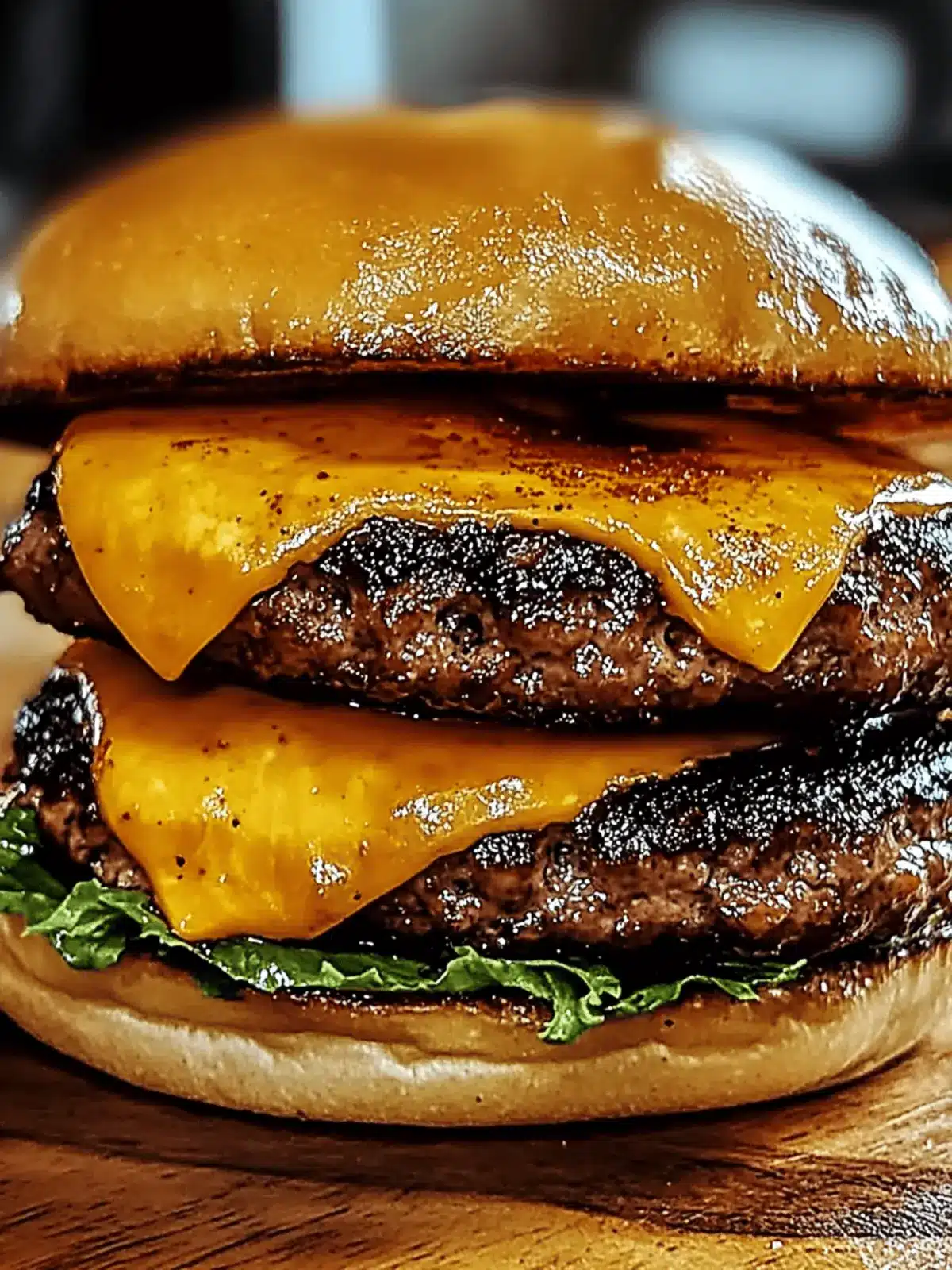Smoked Cajun Cheese Burgers