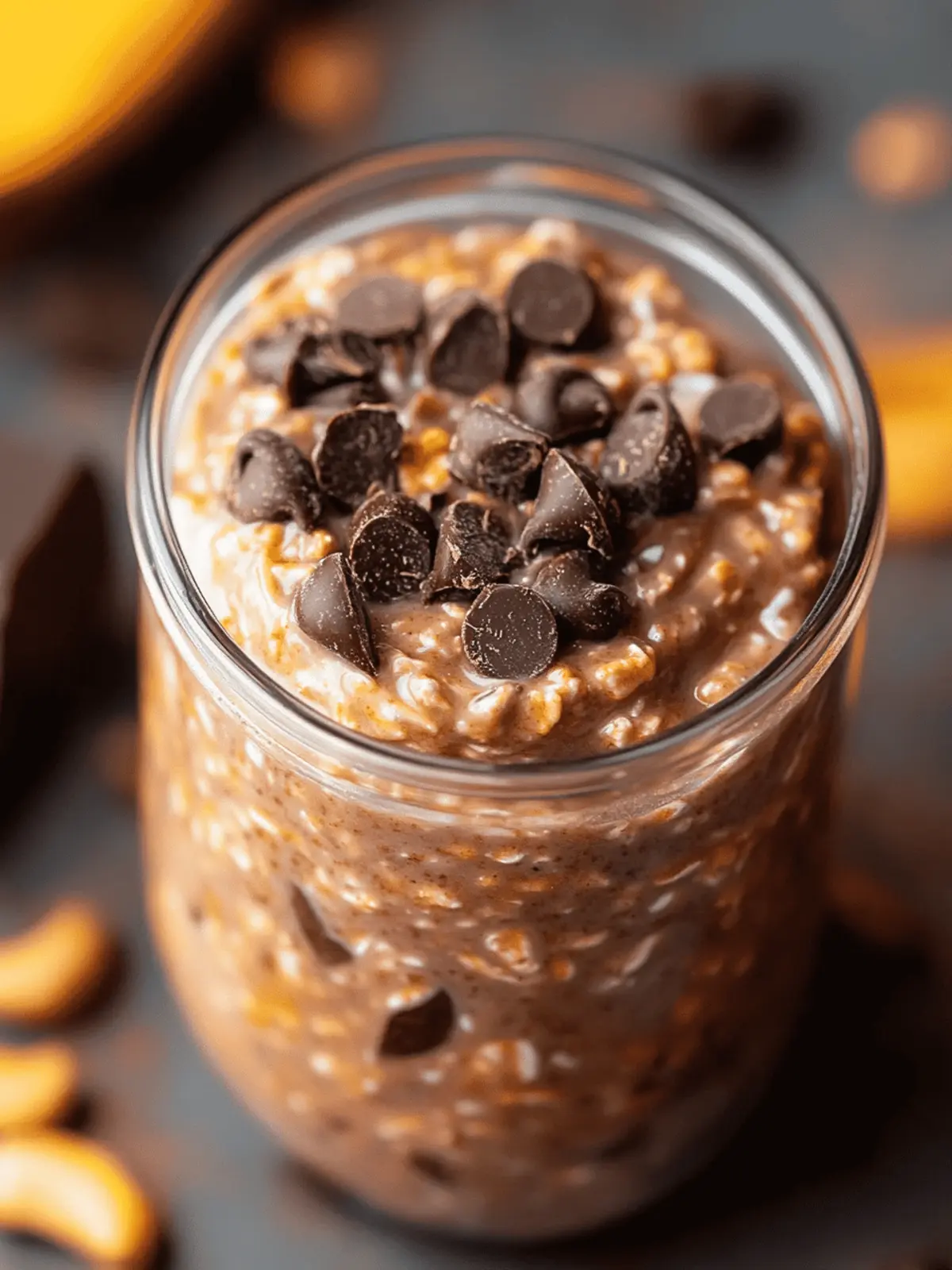 Chocolate Peanut Butter Overnight Oats Recipe