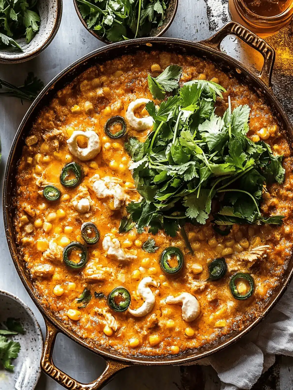Buffalo Chicken Corn Dip