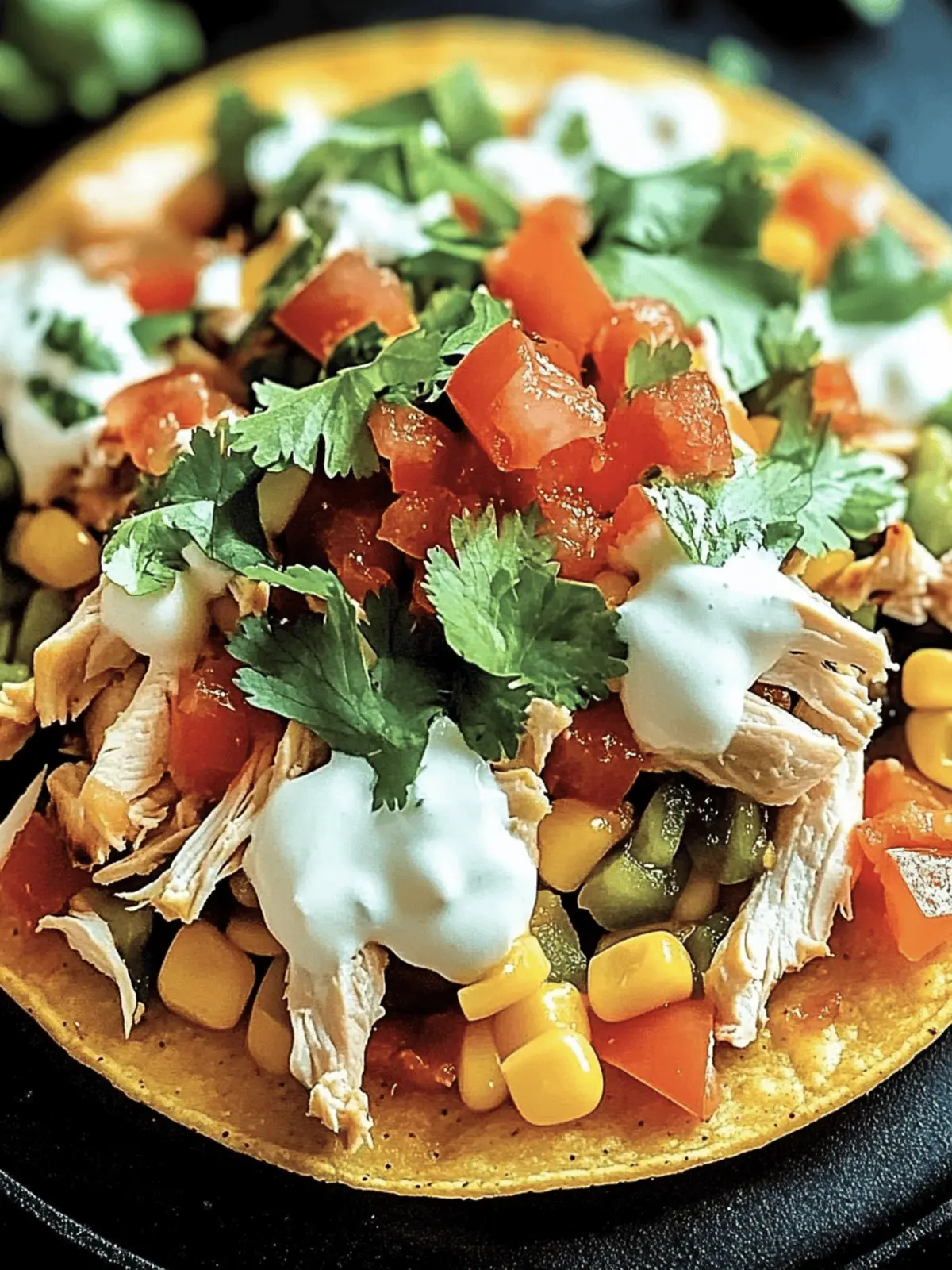 Mexican Rotisserie Chicken Tostadas