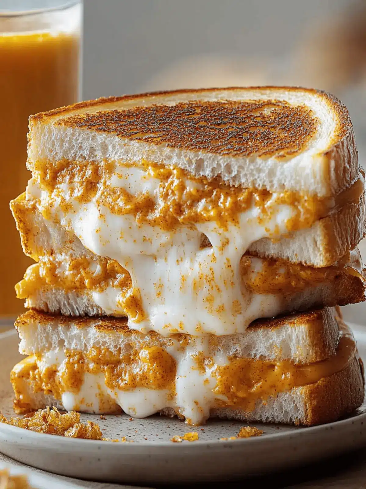 Rebel Float Pumpkin Spice Grilled Cheese