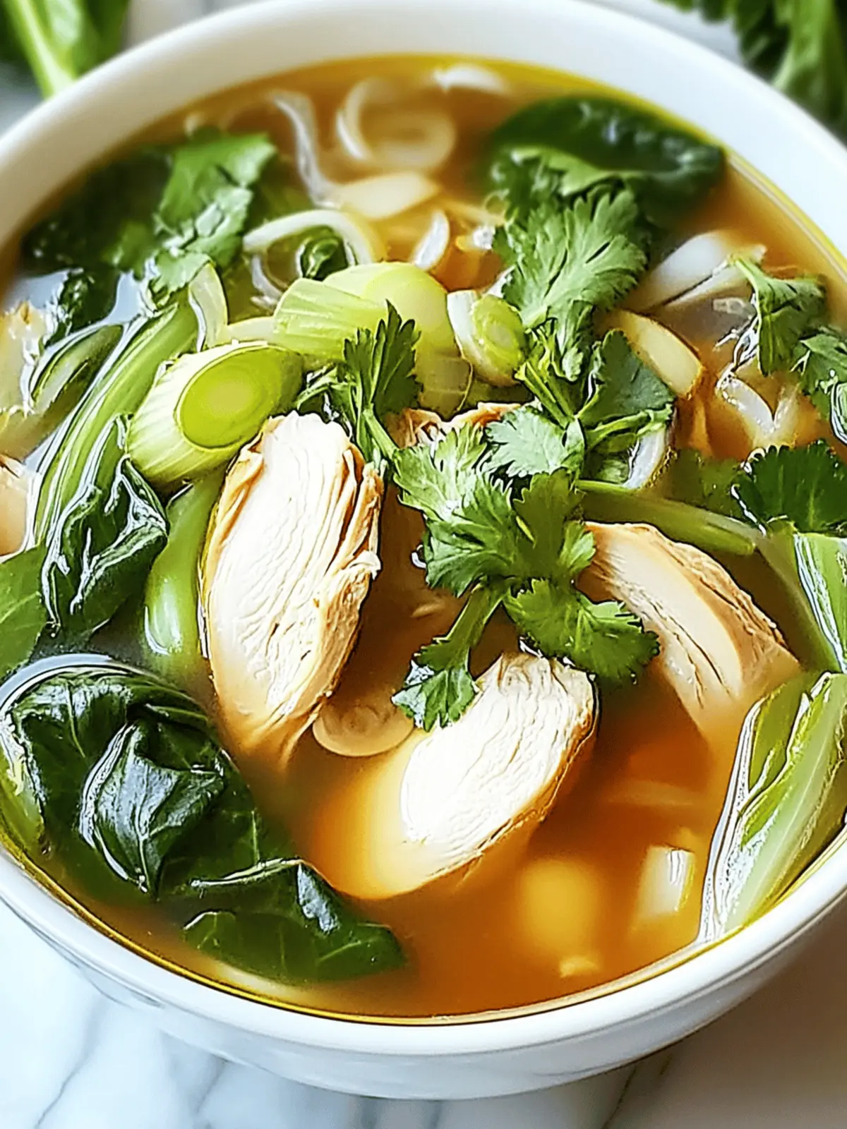Bokchoy Chicken Soup