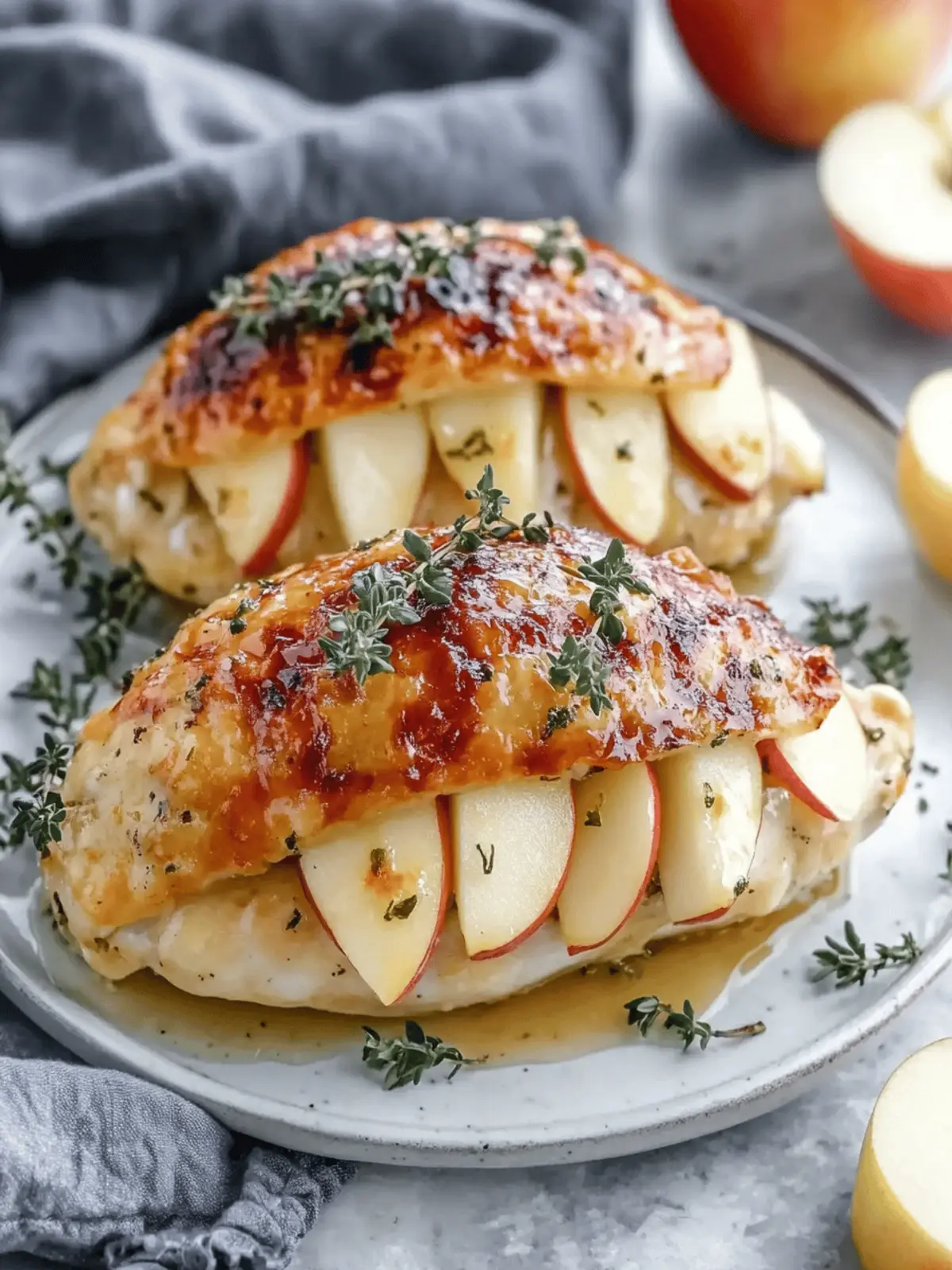 Apple and Brie Stuffed Chicken