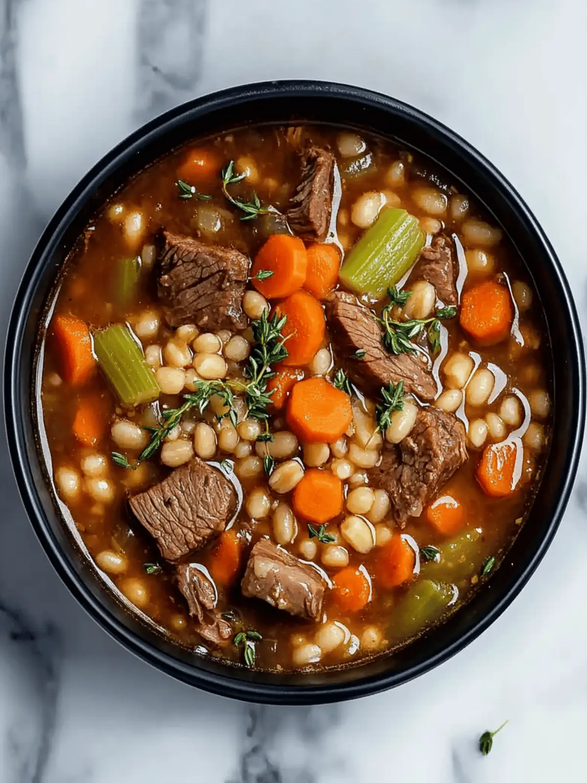 Classic Instant Pot Beef and Barley Soup