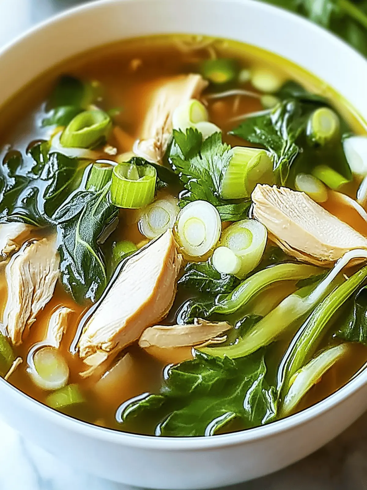 Bokchoy Chicken Soup