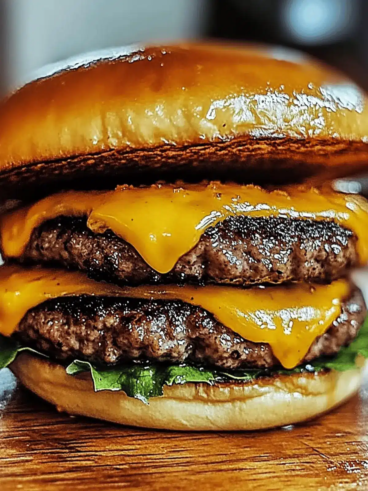 Smoked Cajun Cheese Burgers