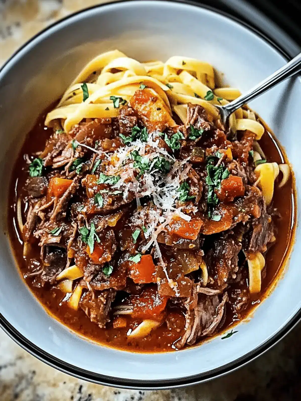 Sunday Slow Cooker Beef Ragu
