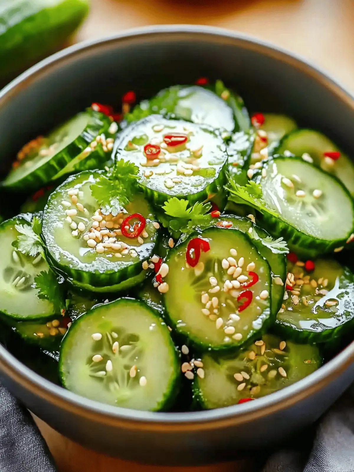 Refreshing Asian Cucumber Salad Recipe for Summer Bliss