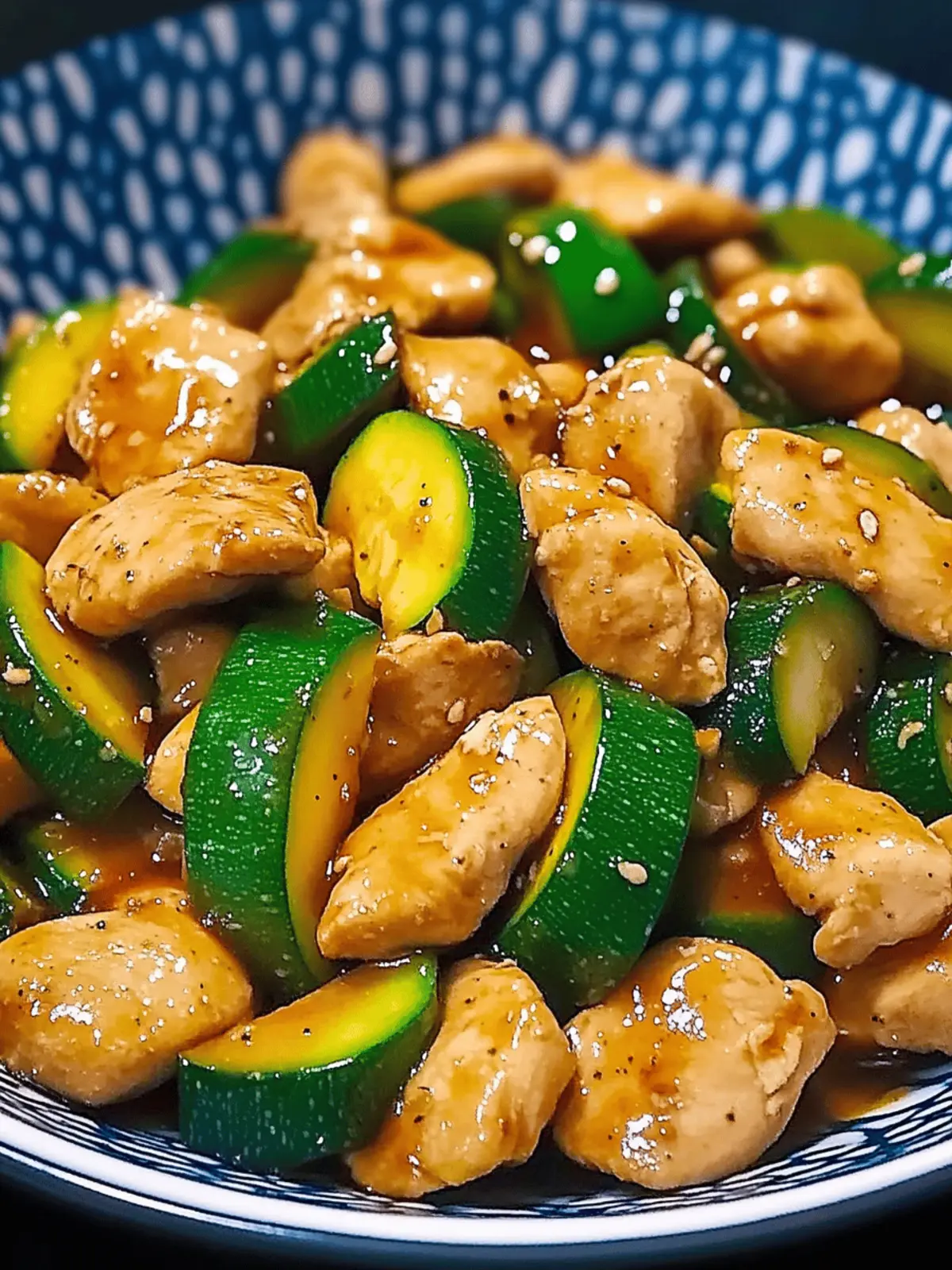 Chicken Zucchini Stir Fry