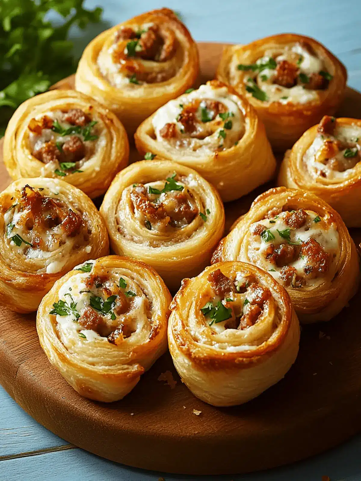 Sausage and Cream Cheese Pinwheels (Football Season Recipe)