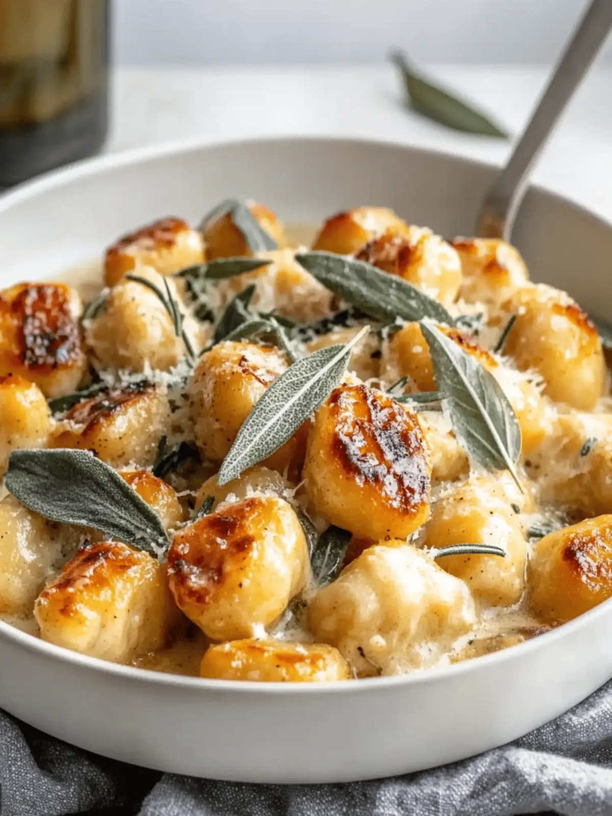 Air Fryer Pumpkin Gnocchi Bake